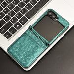 For Samsung Galaxy Z Flip7 FE 5G / Z Flip6 5G Phone Case with Card Holder Imprinted Dot Pattern Leather Phone Cover