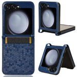 For Samsung Galaxy Z Flip7 FE 5G / Z Flip6 5G Phone Case with Card Holder Imprinted Dot Pattern Leather Phone Cover