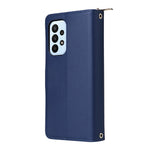 R20 For Samsung Galaxy A23 4G / A23 5G (Global Version) Leather Case Zipper Pocket Stand