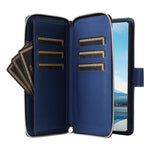 R20 For Samsung Galaxy A23 4G / A23 5G (Global Version) Leather Case Zipper Pocket Stand