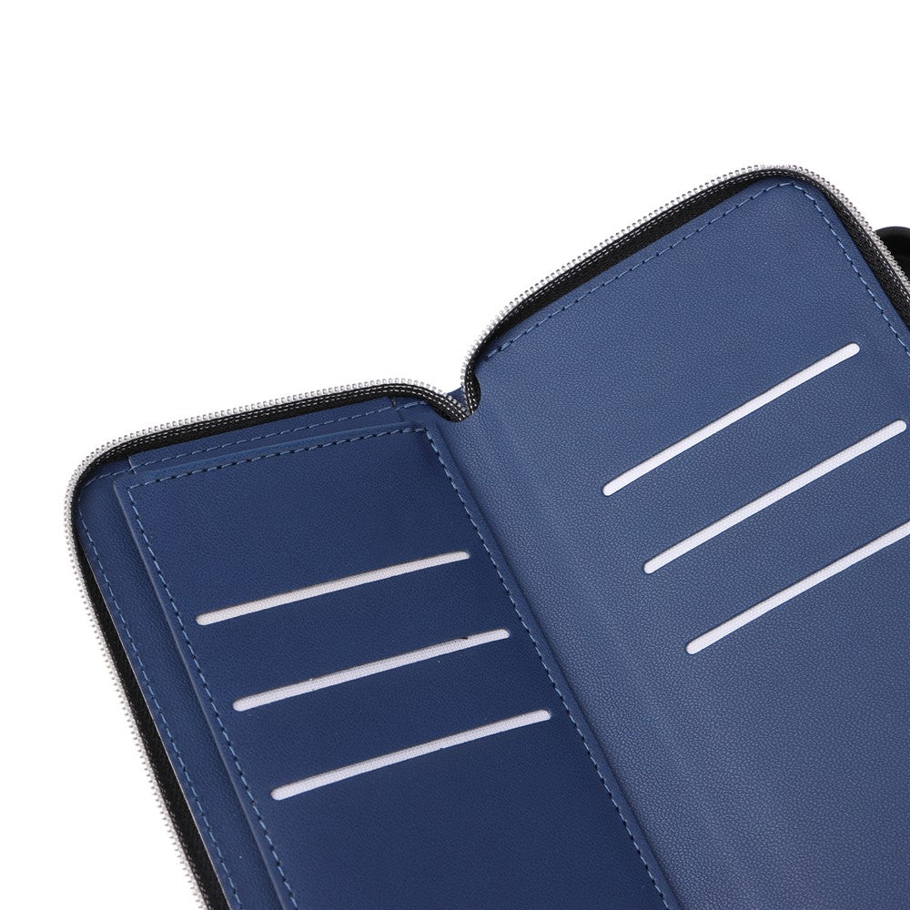 R20 For Samsung Galaxy A23 4G / A23 5G (Global Version) Leather Case Zipper Pocket Stand