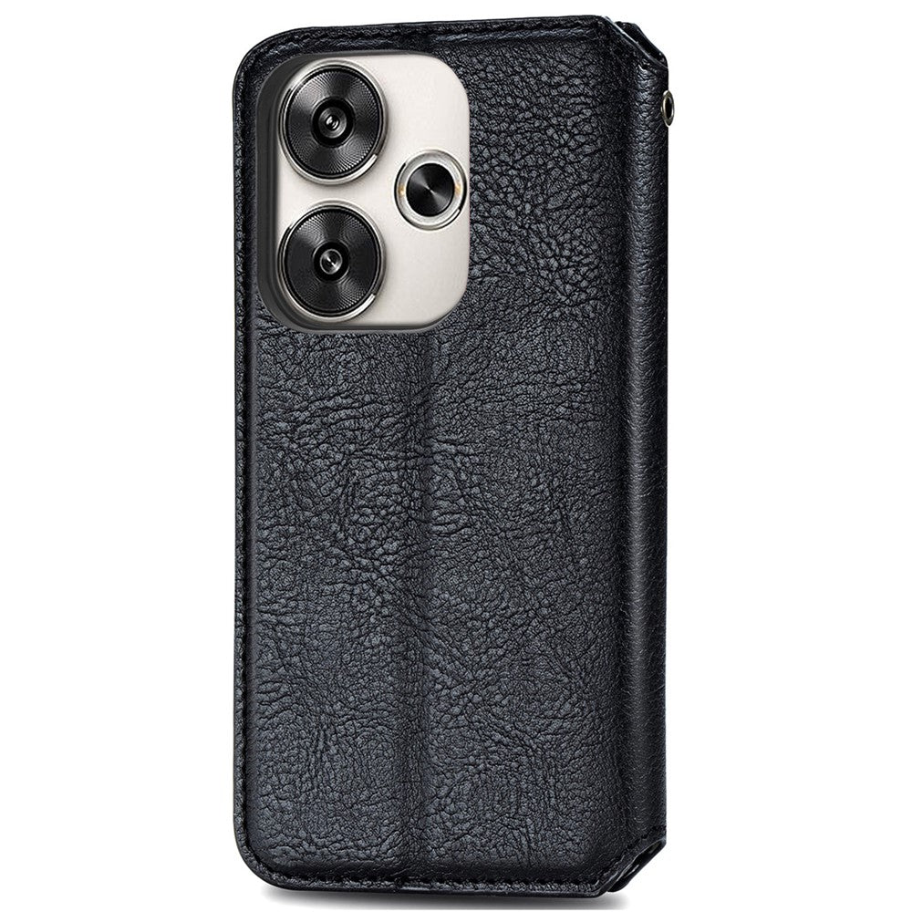 Xiaomi Redmi Turbo 3 5G / Poco F6 5G PU-læderetui med Rhombus Imprint-pung
