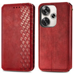 Xiaomi Redmi Turbo 3 5G / Poco F6 5G PU-læderetui med Rhombus Imprint-pung