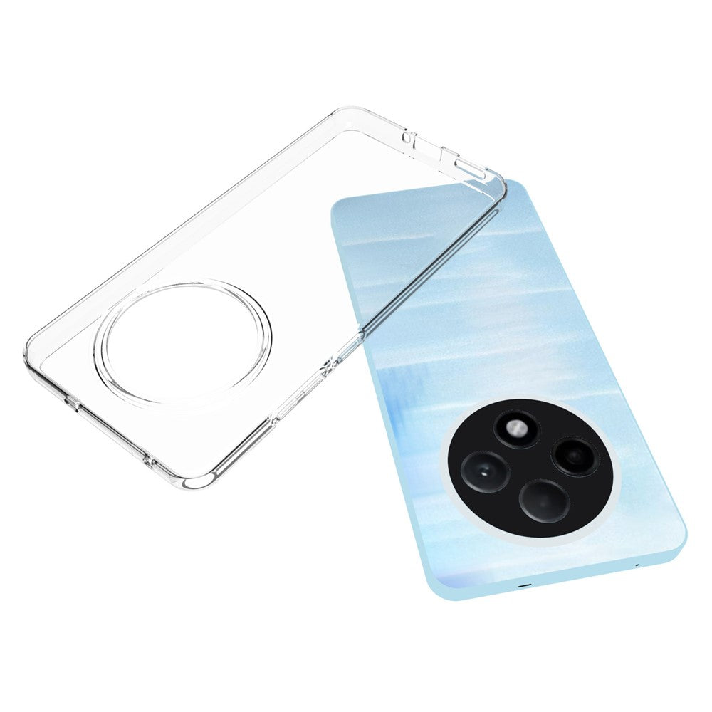 10 st/förpackning för Oppo Reno12 F 5G-skal mjukt TPU transparent anti-vattenstämpel-skal