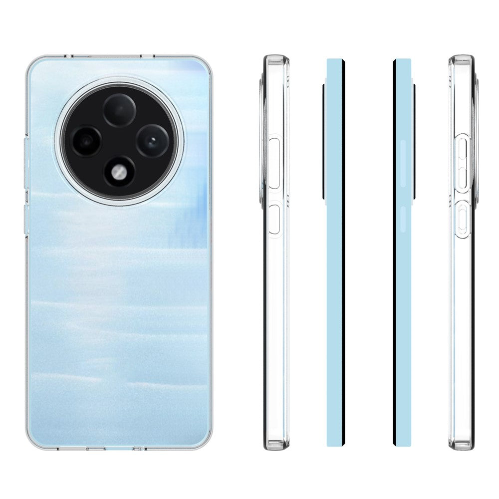 10 st/förpackning för Oppo Reno12 F 5G-skal mjukt TPU transparent anti-vattenstämpel-skal