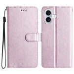 For iPhone 16 Plus Case Card Slot PU Leather Folio Phone Cover Silk Texture