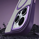 For iPhone 16 Pro Magnetic Case Anti-Drop TPU+Acrylic Kickstand Phone Cover