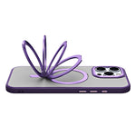 For iPhone 16 Pro Max Case Compatible with MagSafe TPU+Acrylic Kickstand Phone Cover