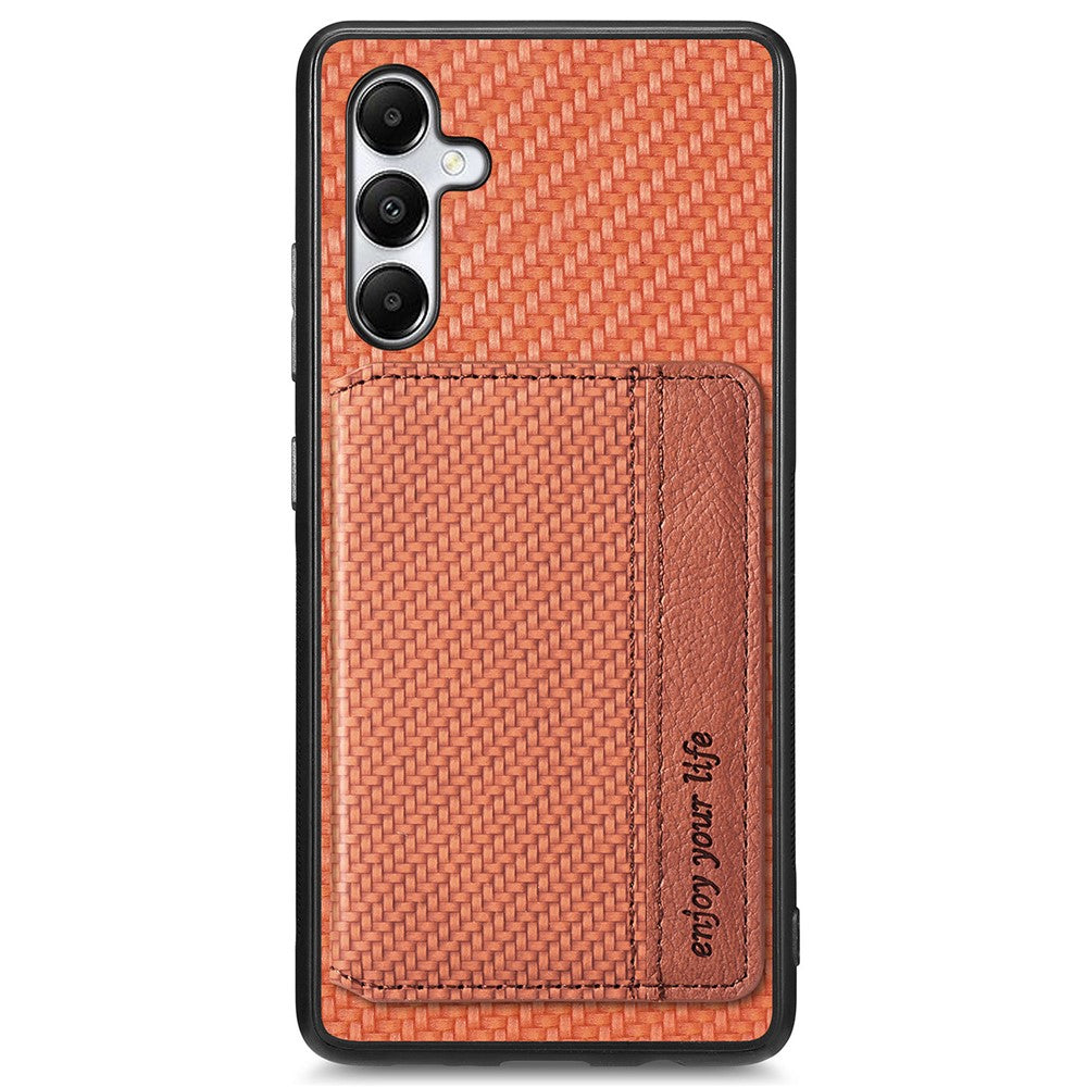 For Samsung Galaxy A05s 4G Case Card Slots Leather Coated PC+TPU Phone Cover