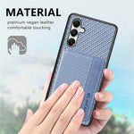 For Samsung Galaxy A05s 4G Case Card Slots Leather Coated PC+TPU Phone Cover