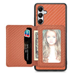 For Samsung Galaxy A05s 4G Case Card Slots Leather Coated PC+TPU Phone Cover