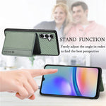 For Samsung Galaxy A05s 4G Case Card Slots Leather Coated PC+TPU Phone Cover