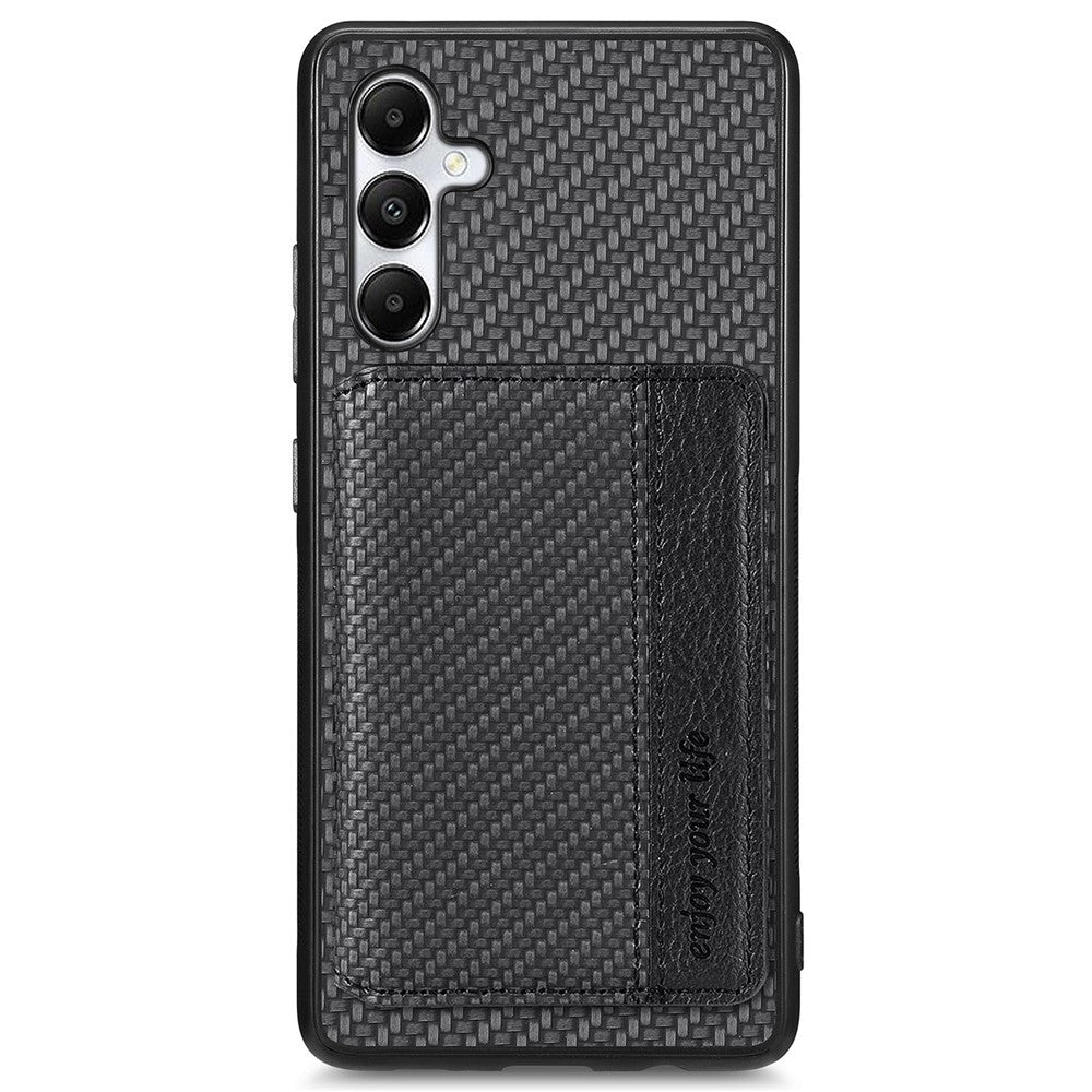 For Samsung Galaxy A05s 4G Case Card Slots Leather Coated PC+TPU Phone Cover