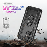 Til iPhone 16 Plus Cover PC+TPU Dobbeltlagsbeskyttelse Kickstand Telefoncover