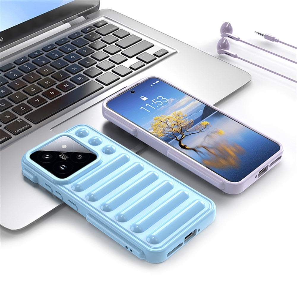 Capsule Series for Xiaomi 14 Case TPU Rugged Ribbed Protective Phone Cover