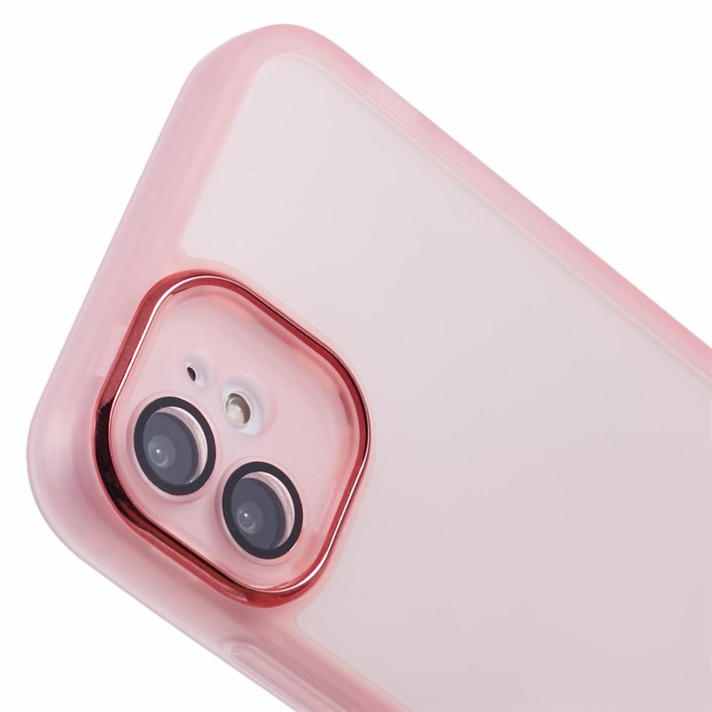 DKSM-serie til iPhone 11-cover med galvaniseret kamera-ramme TPU-telefoncover