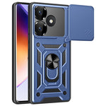 For Xiaomi Redmi Turbo 3 5G / Poco F6 5G PC+TPU Kickstand Phone Case with Slide Camera Lid