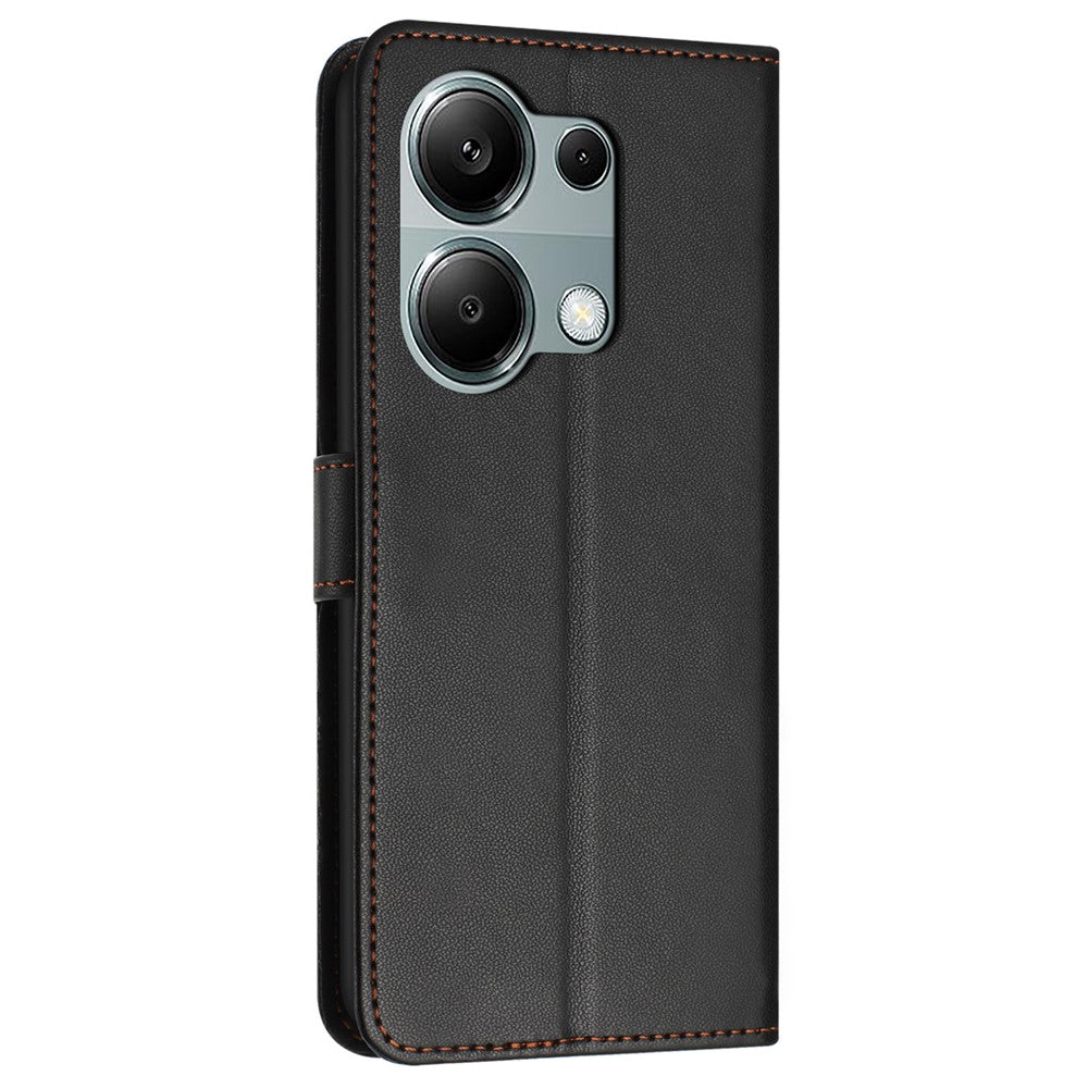 For Xiaomi Redmi Note 13 Pro 4G / Poco M6 Pro 4G Case Leather Stand Wallet Phone Cover