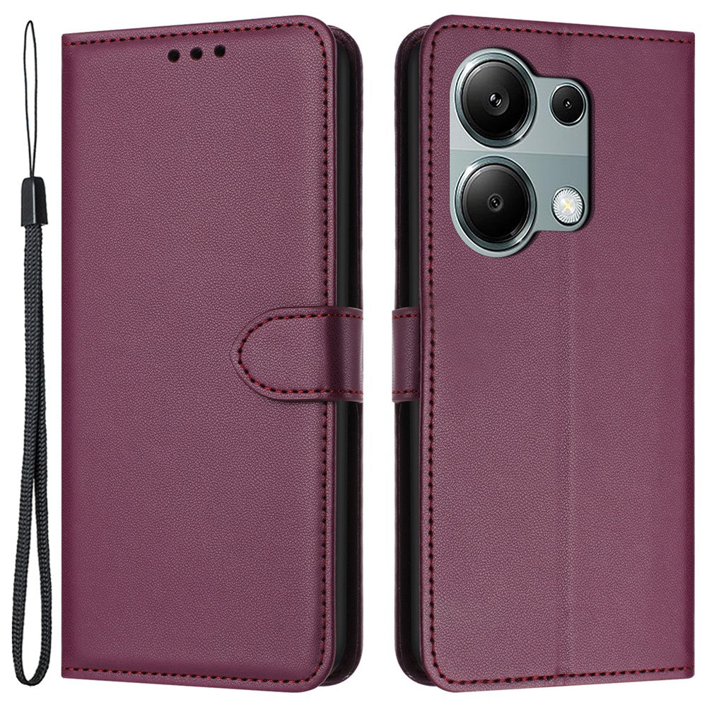 For Xiaomi Redmi Note 13 Pro 4G / Poco M6 Pro 4G Case Leather Stand Wallet Phone Cover