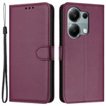 For Xiaomi Redmi Note 13 Pro 4G / Poco M6 Pro 4G Case Leather Stand Wallet Phone Cover