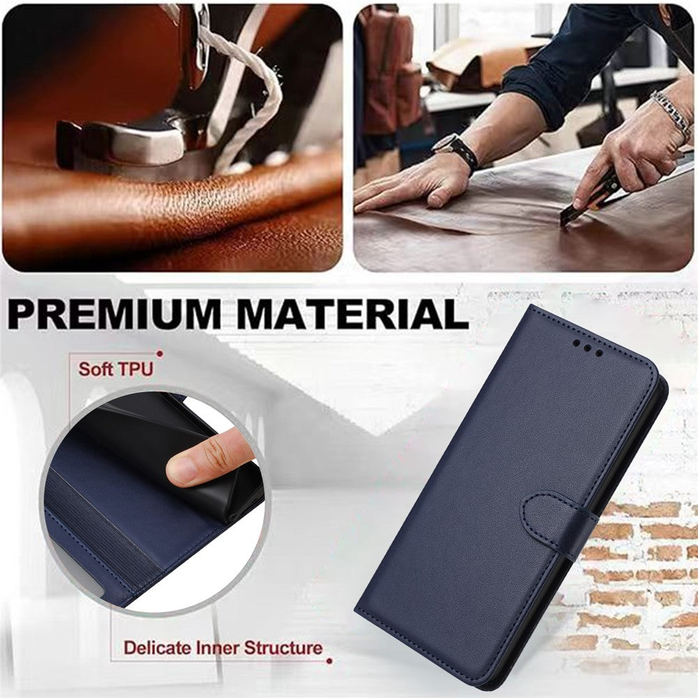 For Xiaomi Redmi Note 13 4G Leather Case Wallet Phone Cover with Stand