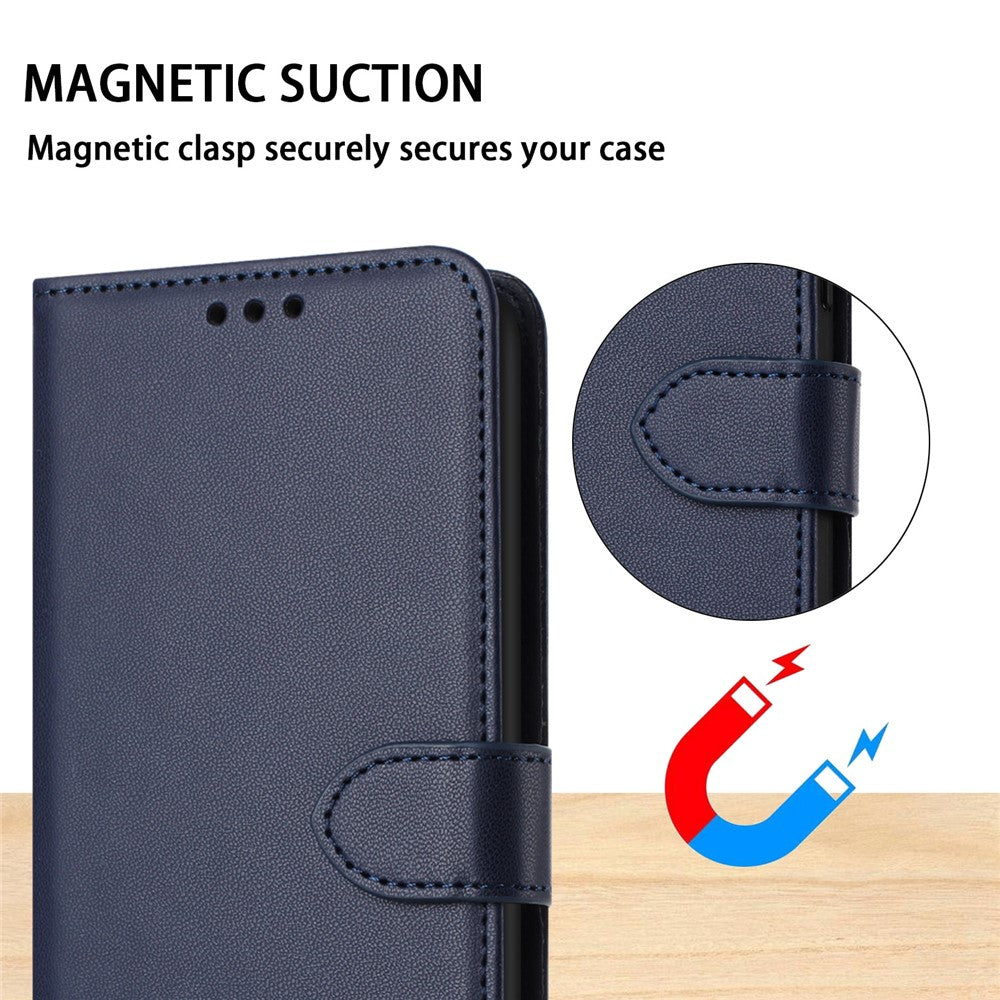 For Xiaomi Redmi Note 13 4G Leather Case Wallet Phone Cover with Stand