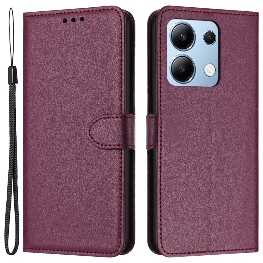 For Xiaomi Redmi Note 13 4G Leather Case Wallet Phone Cover with Stand