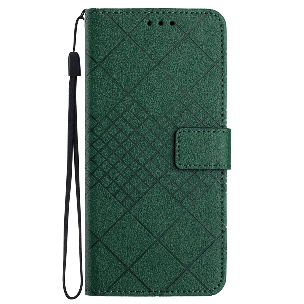 HT06 För Oppo Reno12 F 5G Skal PU Läder Plånboksfodral Flip Folio mobilskal