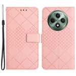 HT06 För Oppo Reno12 F 5G Skal PU Läder Plånboksfodral Flip Folio mobilskal