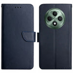 HT02 For Oppo Reno12 F 5G Case Genuine Cow Leather Nappa Texture Phone Cover