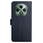 HT02 For Oppo Reno12 F 5G Case Genuine Cow Leather Nappa Texture Phone Cover