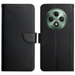 HT02 For Oppo Reno12 F 5G Case Genuine Cow Leather Nappa Texture Phone Cover