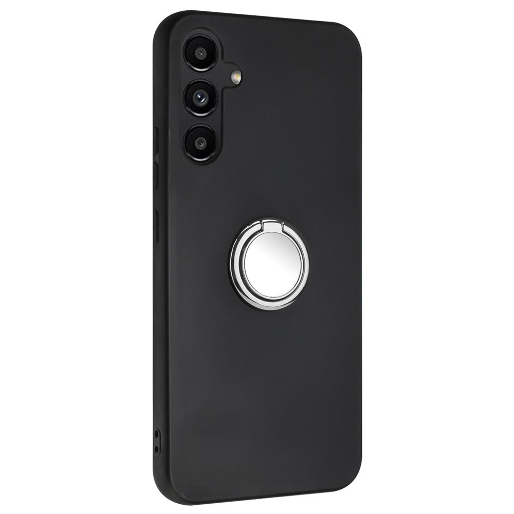 For Samsung Galaxy M35 5G Case Ring Kickstand Matte Soft TPU Phone Cover