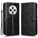 For Oppo Reno12 F 5G Wallet Phone Case Dot Pattern Imprint PU Leather Flip Cover