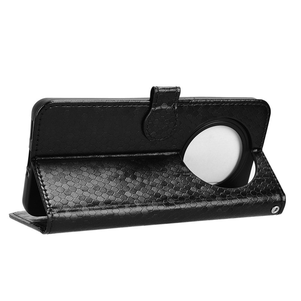 For Oppo Reno12 F 5G Wallet Phone Case Dot Pattern Imprint PU Leather Flip Cover