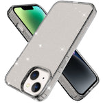 GW18 til iPhone 14 Transparent Glitter Powder Anti-Scratch blødt TPU-etui telefonbagside