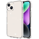 GW18 til iPhone 14 Transparent Glitter Powder Anti-Scratch blødt TPU-etui telefonbagside