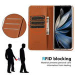 ABEEL til Samsung Galaxy Z Fold6 5G telefoncover RFID-blokerende læder flipcover