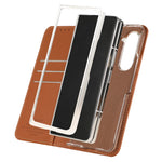 ABEEL til Samsung Galaxy Z Fold6 5G telefoncover RFID-blokerende læder flipcover