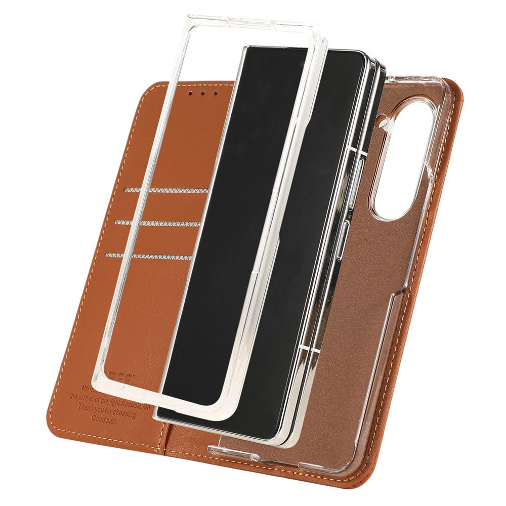 ABEEL til Samsung Galaxy Z Fold6 5G telefoncover RFID-blokerende læder flipcover