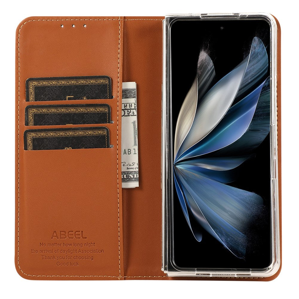 ABEEL til Samsung Galaxy Z Fold6 5G telefoncover RFID-blokerende læder flipcover