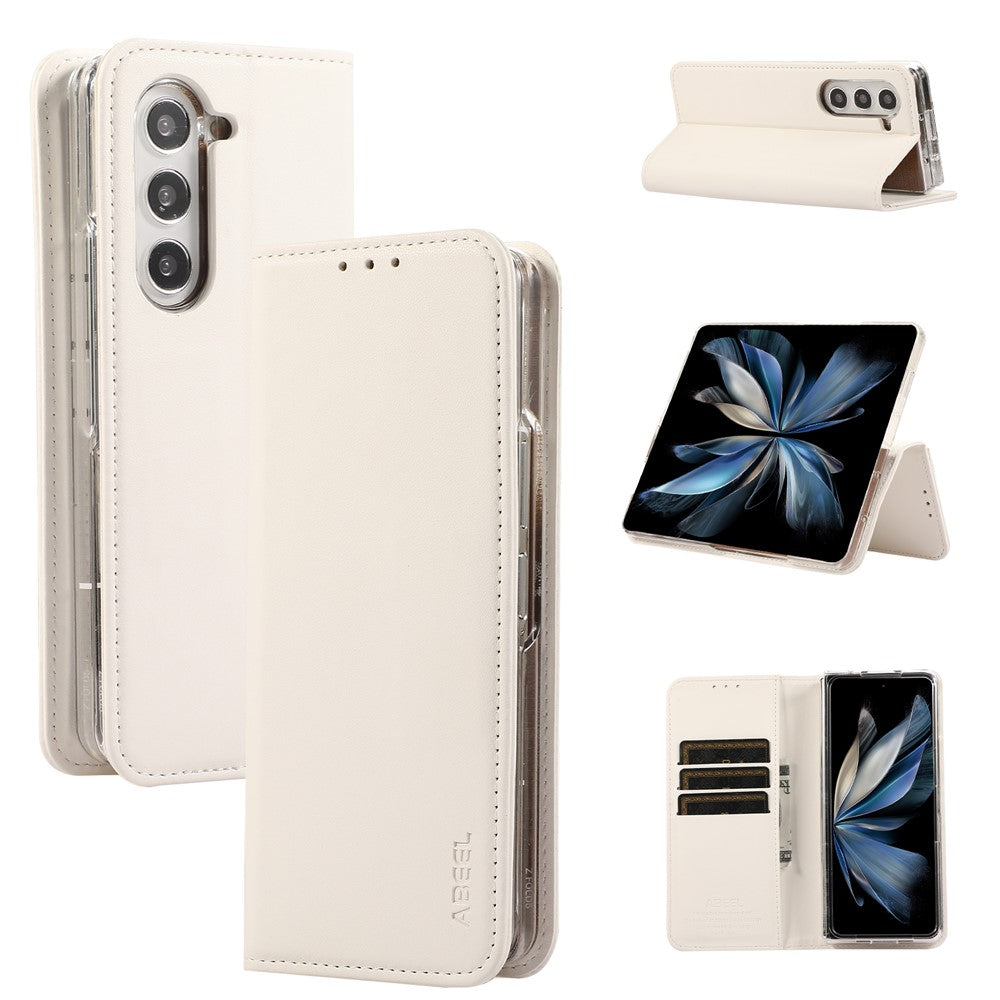 ABEEL til Samsung Galaxy Z Fold6 5G telefoncover RFID-blokerende læder flipcover