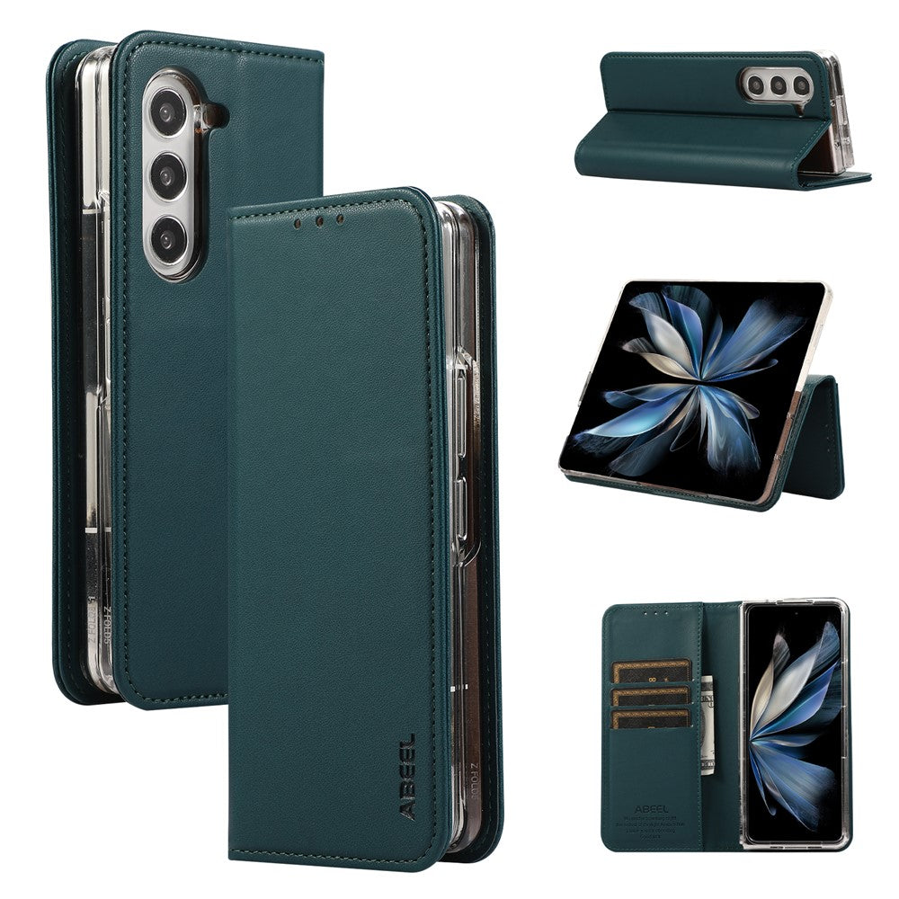ABEEL til Samsung Galaxy Z Fold6 5G telefoncover RFID-blokerende læder flipcover