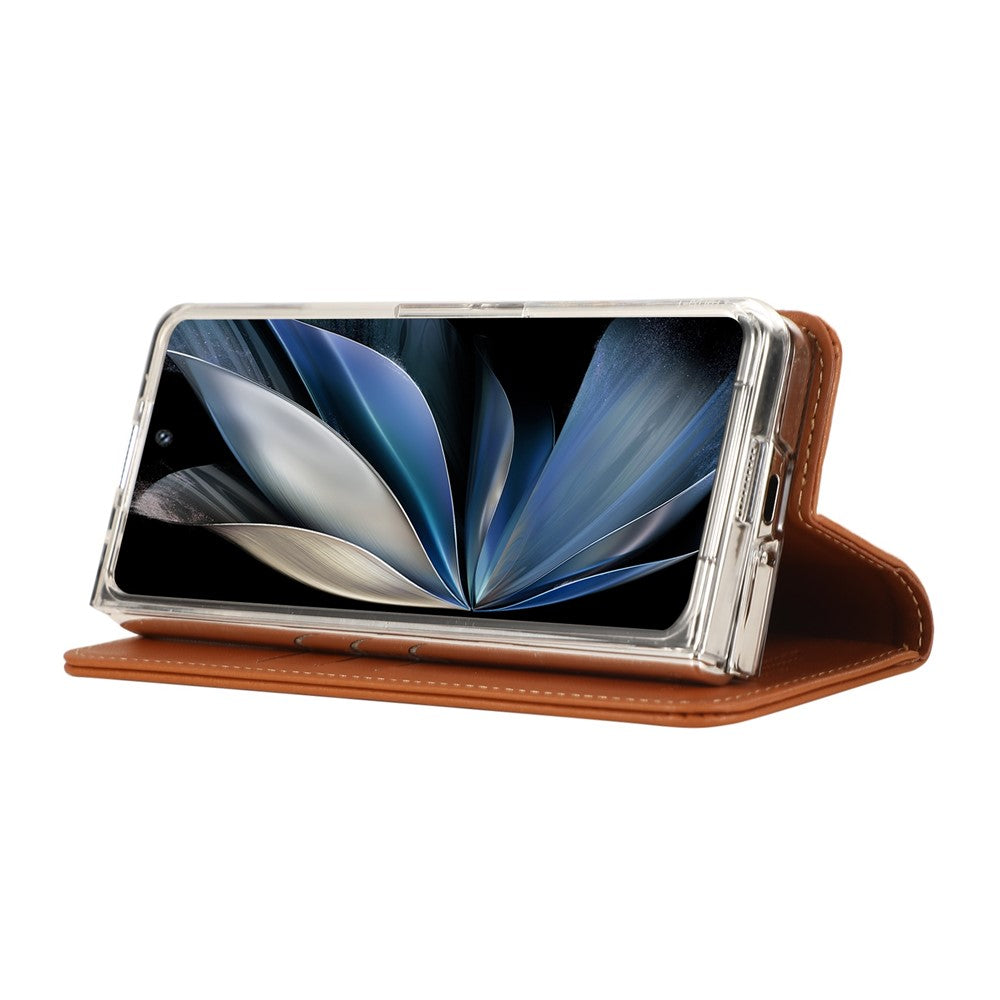 ABEEL For Samsung Galaxy Z Fold5 5G Stand Case RFID Blocking Leather Phone Cover