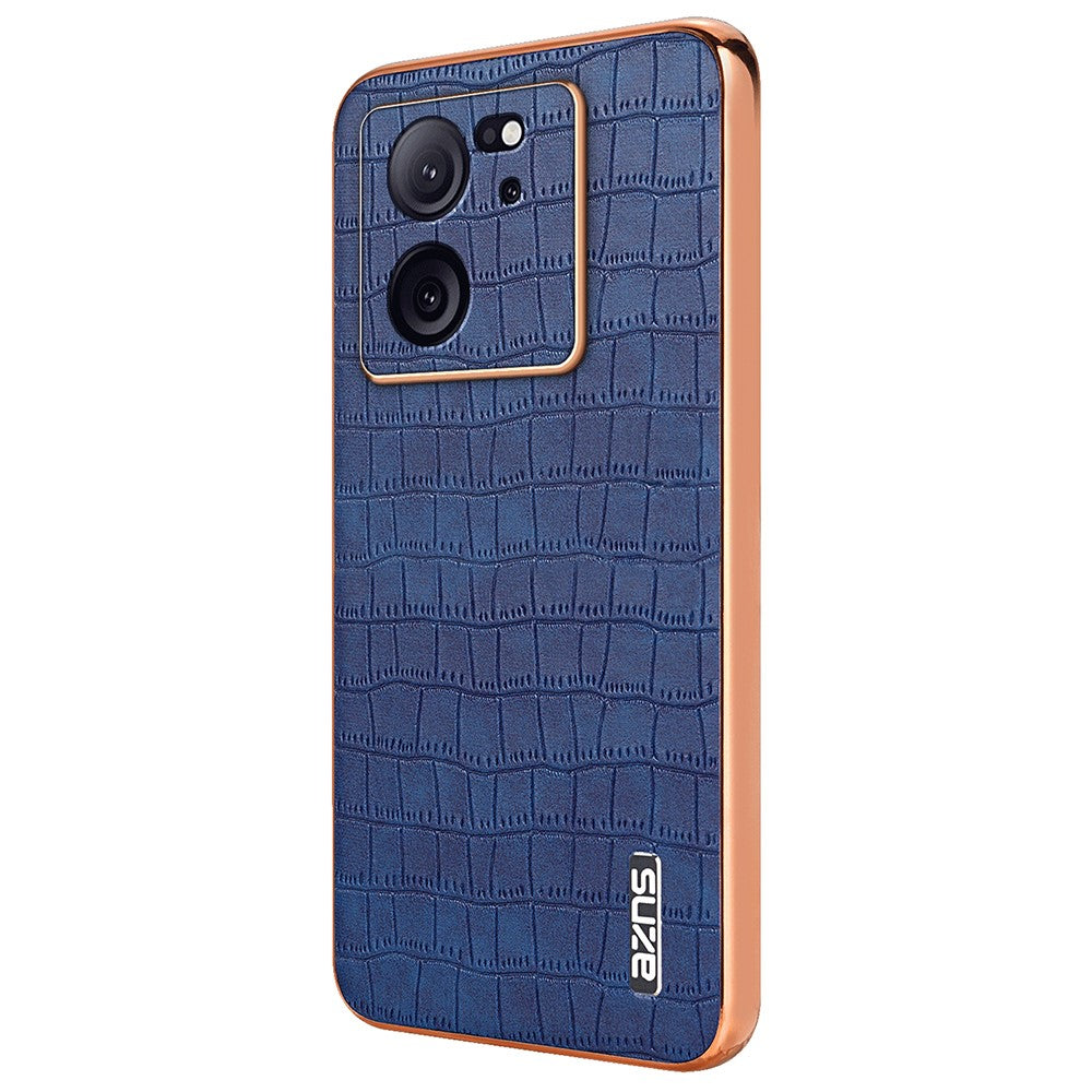 AZNS For Xiaomi Redmi K60 Ultra / 13T / 13T Pro Case Crocodile Texture Electroplating PU+TPU Phone Cover