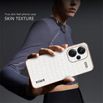 AZNS For Xiaomi Redmi Note 13 Pro+ 5G Electroplating Case Textured PU+TPU Phone Cover