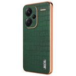 AZNS For Xiaomi Redmi Note 13 Pro+ 5G Electroplating Case Textured PU+TPU Phone Cover