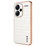 AZNS For Xiaomi Redmi Note 13 Pro+ 5G Electroplating Case Textured PU+TPU Phone Cover