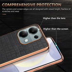AZNS For Xiaomi Redmi Note 13 Pro 4G / Poco M6 Pro 4G Case Shockproof PU+TPU Electroplated Phone Cover