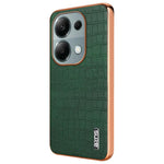 AZNS For Xiaomi Redmi Note 13 Pro 4G / Poco M6 Pro 4G Case Shockproof PU+TPU Electroplated Phone Cover